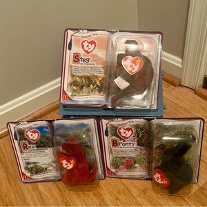 NIB TY Beanie Babies Dinosaur Plush Toy